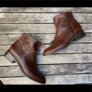 Franco Sarto Benny Leather Ankle Boot Booties
